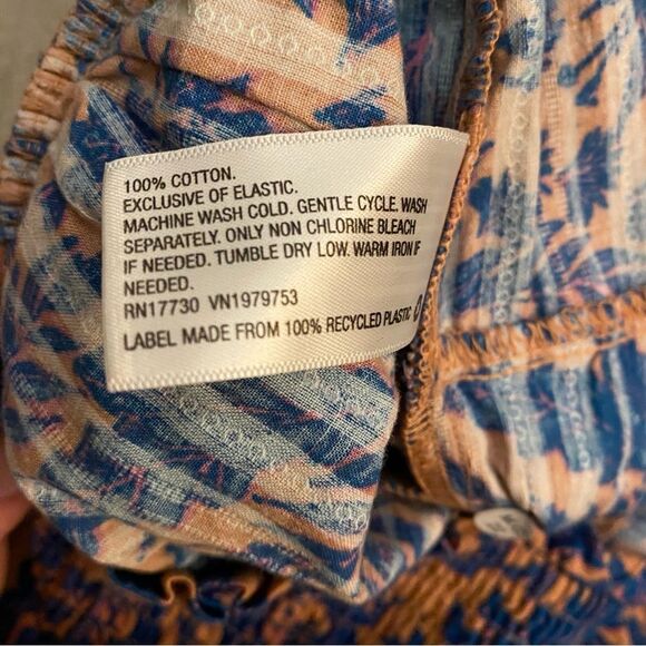 NWT Universal Thread Tiered Skirt Women's Blue Floral Short Ruffle XXL - Picture 9 of 9